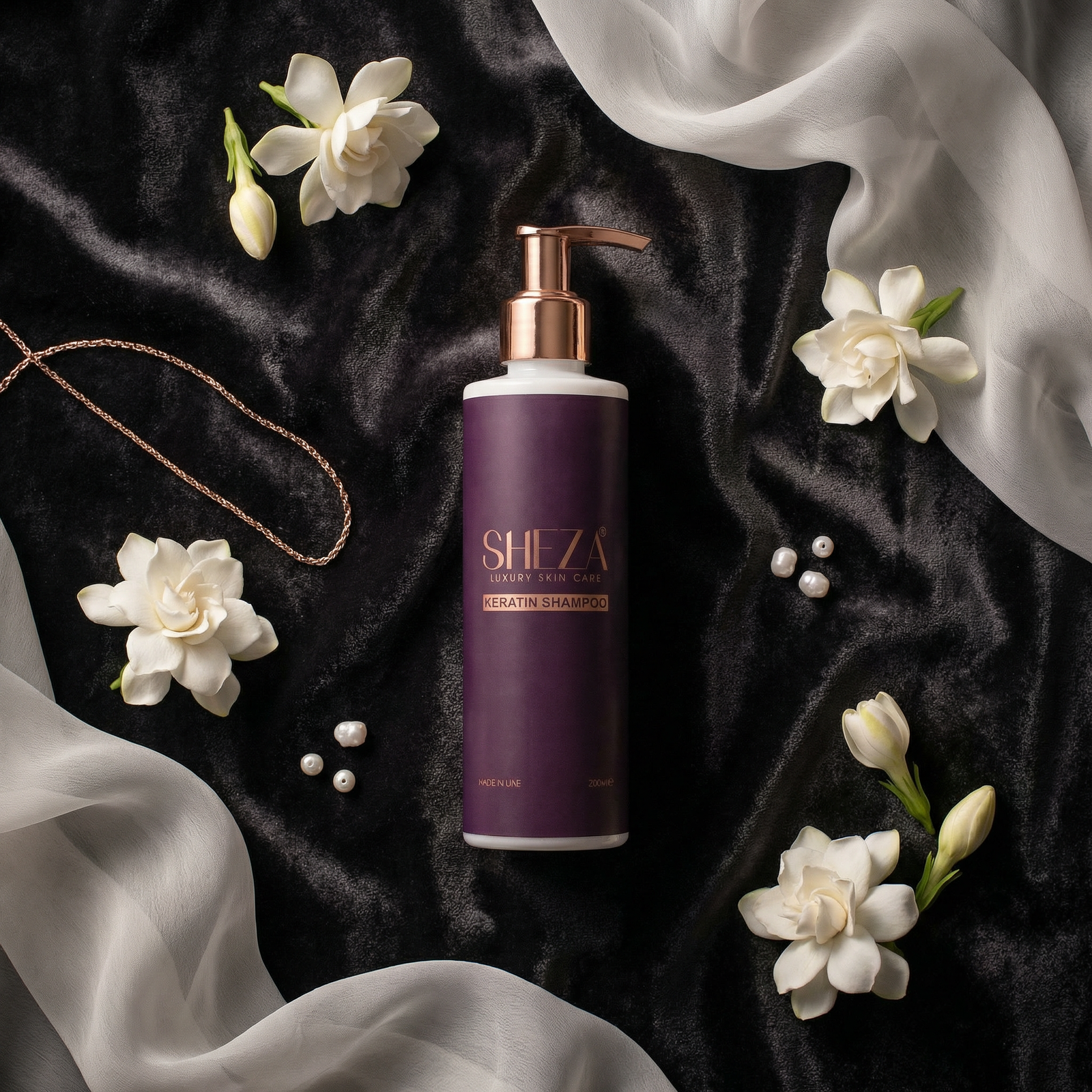 Sheza Skin Keratin Shampoo – 200ml (Dubai Made) - Image 3